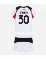 AC Milan Ardon Jashari #30 Vieraspaita Lasten 2025-26 Lyhythihainen (+ shortsit)